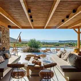 6 bedroom villa with pool, East Paros, sleeps 12